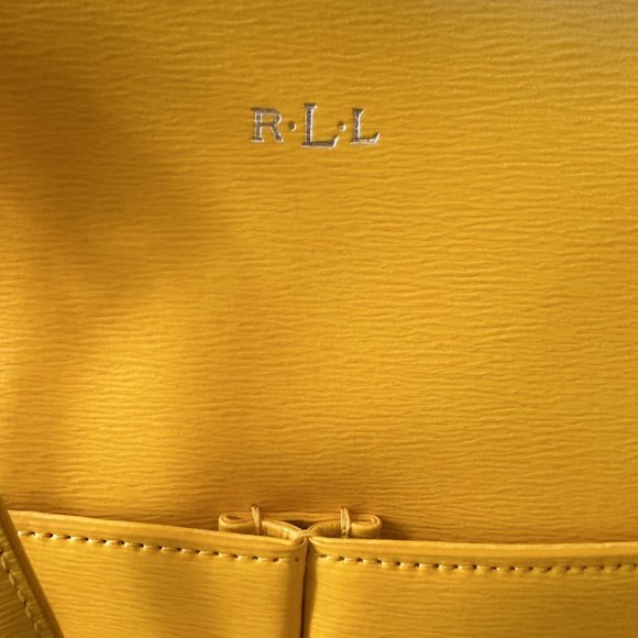 RARE Ralph Lauren Yellow Tote - Picture 6 of 10